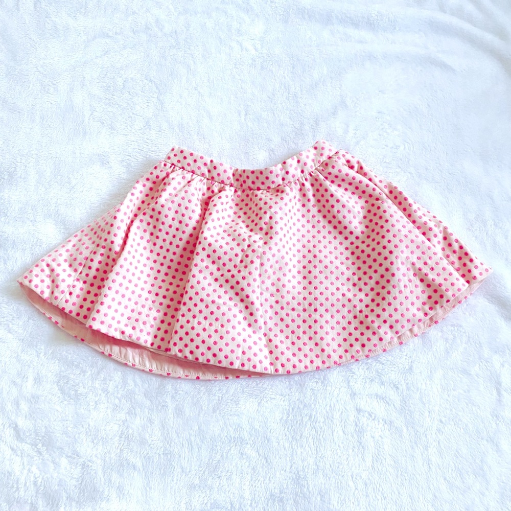 KATE SPADE Coreen Pink Polka Dot Circle Skirt 4/4T